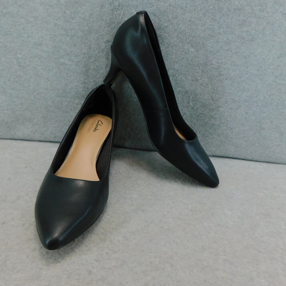 Clarks Collection Women's Black Linvale Jerica Pump - Size 8 - Picture 3 of 10